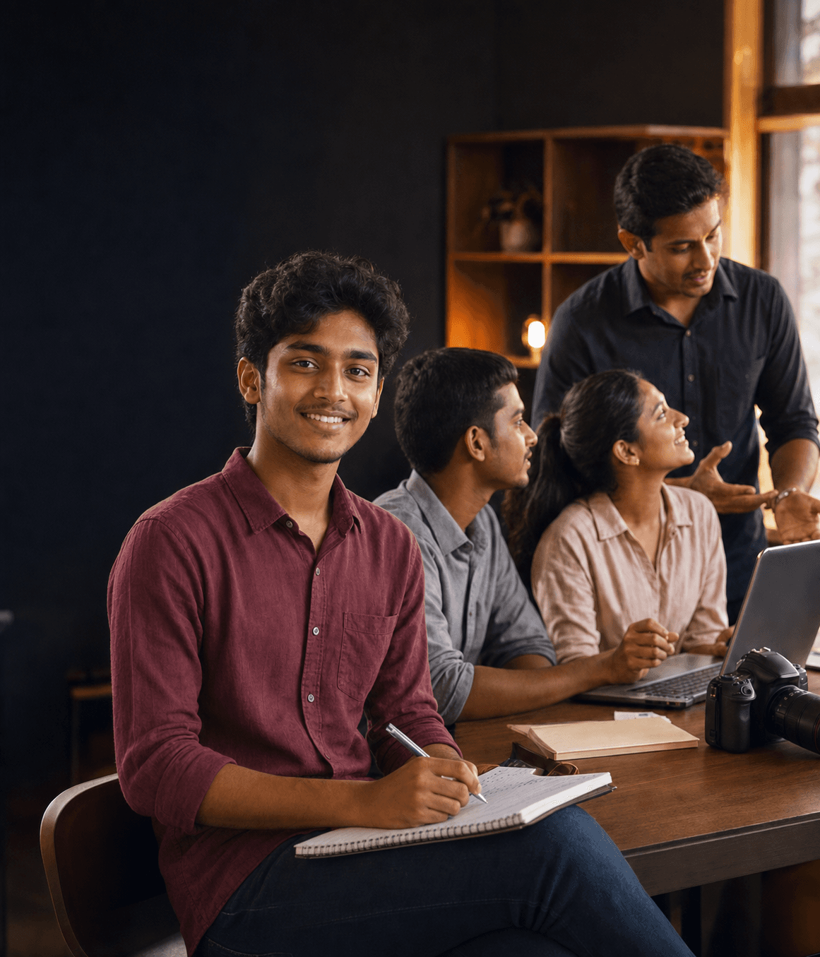 Sri Lankan students taking part in a skills and mentoring session